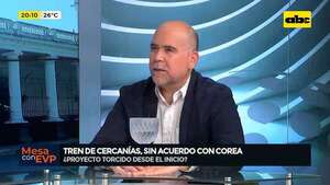 Tren de cercanías sin Corea: esto dice el presidente de Fepasa respecto - Mesa de Periodistas - ABC Color
