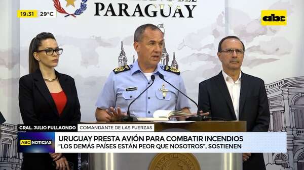 Video: Uruguay presta avión hidrante para combatir los incendios - ABC Noticias - ABC Color