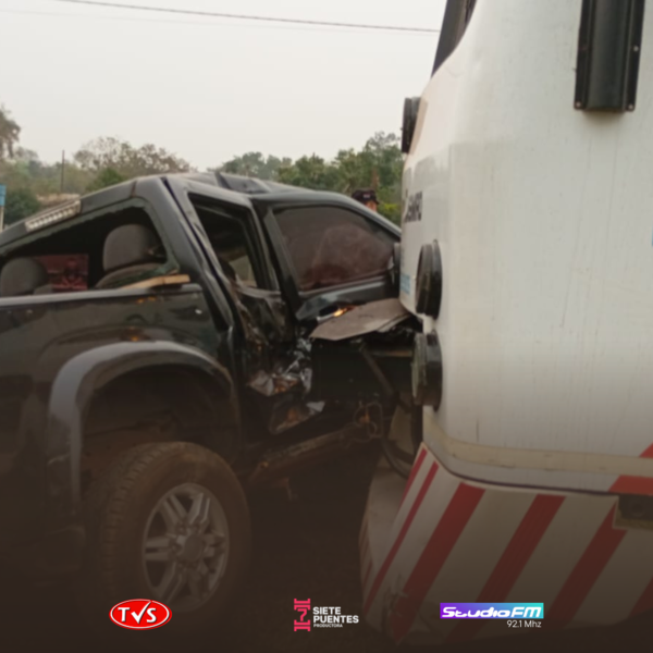ACCIDENTE DE TRÁNSITO EN VÍA FÉRREA DE ENCARNACIÓN DEJA A UN MILITAR LESIONADO - TVS