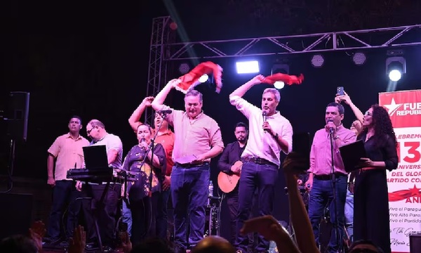 "Le voté porque soy un buen colorado", expresó Mario Abdo sobre Santiago Peña en aniversario de la ANR - OviedoPress