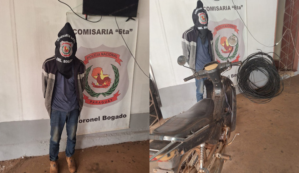 Detienen a joven por hurtar la moto de su exsuegra en Coronel Bogado