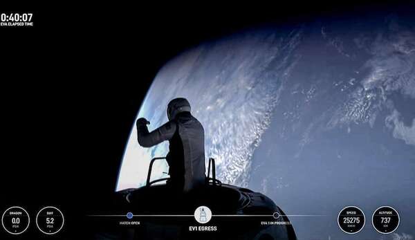 VIDEO: Espectaculares imágenes de la caminata espacial de SpaceX - Ciencia - ABC Color