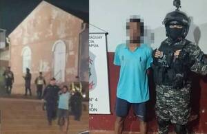Entró a la casa del Altísimo y lo atraparon en lo alto: he’i que iba “de paso” nomás por el techo