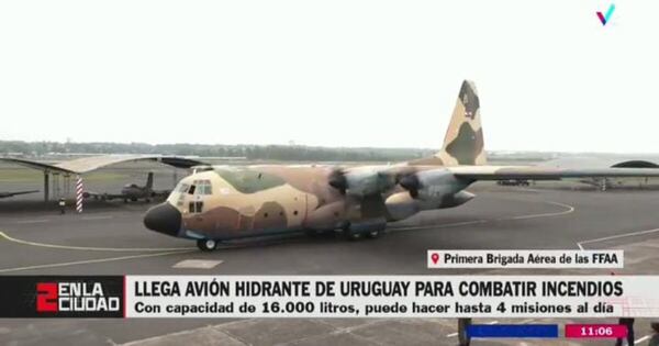 La Nación / Avión hidrante llegó a suelo paraguayo para combatir incendios en el Chaco