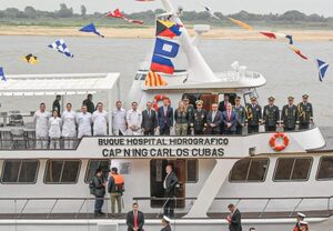 Gobierno presenta el primer buque hospital hidrográfico - trece