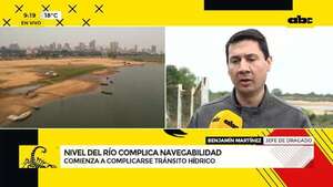 Nivel del río Paraguay alcanza nuevo mínimo histórico: ANNP intensifica tareas de dragado  - ABC Noticias - ABC Color