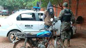 Detienen nuevamente a alias Rygusu por el robo de una motocicleta