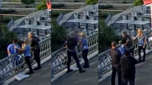 [VIDEO] ¡Qué capo! Bon Jovi evitó que una mujer saltara de un puente