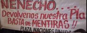 “Nenecho nos mintió”, dicen vecinos que exigen mejoras en plaza Naciones Unidas  - Nacionales - ABC Color