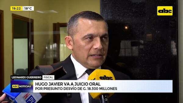 Video: Hugo Javier a juicio oral por presunto desvío de G. 18.300 millones - ABC Noticias - ABC Color