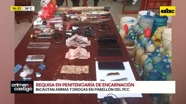 Video: requisa en Cereso terminó con una detenida y varias incautaciones - Crimen y castigo - ABC Color