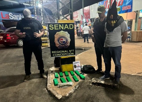 SENAD detiene a pasajero que viajaba con carga de marihuana en Concepción - ADN Digital