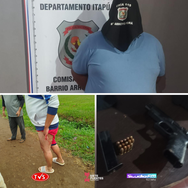 APREHENDEN A AGENTE PENITENCIARIO POR DISPARO EN ARROYO PORÃ - TVS