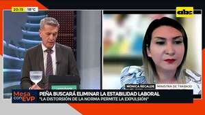Eliminar la estabilidad laboral: “no queremos que el trabajador pierda su empleo” según ministra - Mesa de Periodistas - ABC Color
