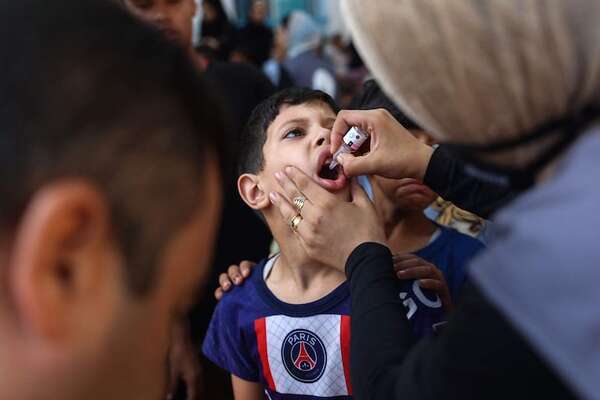 UNRWA da por concluida la primera ronda de la vacunación contra la polio en Gaza - Mundo - ABC Color