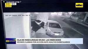Las Mercedes: vecinos claman por seguridad tras ola de asaltos  - ABC Noticias - ABC Color