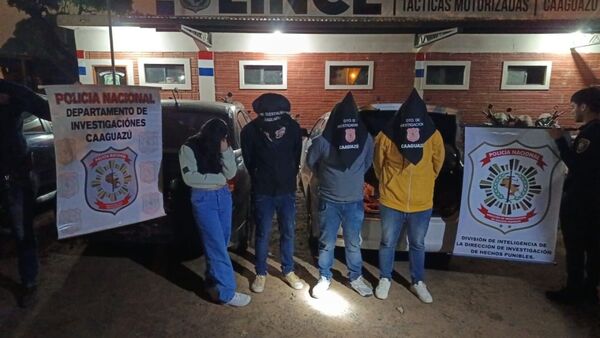 Caen miembros de supuesta banda de piratas del asfalto y asaltacajeros en Caaguazú