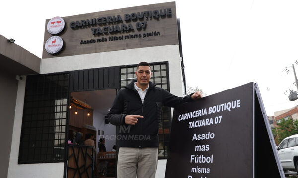 [GALERÍA] ¡Ja’u la asado! “Tacuara” Cardozo abrió una sucursal de su carnicería