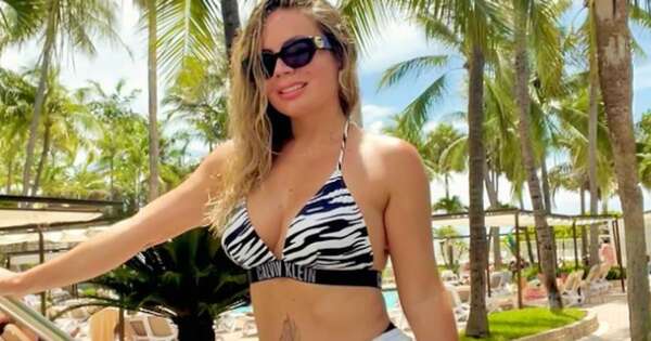 Diario HOY | Dahiana Bresanovich resbaló y casi fue a parar a una piscina