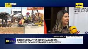 Modificación del Código Laboral: lo que se revisará es la estabilidad absoluta, dice ministra  - ABC Noticias - ABC Color