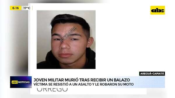 Video: joven militar murió de un balazo tras asalto - ABC Noticias - ABC Color