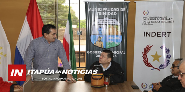 REUNIÓN ENTRE EL PRESIDENTE DEL INDERT Y EL INTENDENTE DE TRINIDAD - Itapúa Noticias