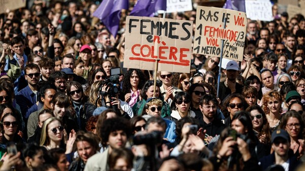 Manifestaciones en Francia en apoyo a Gisèle Pelicot, la víctima de violaciones múltiples
