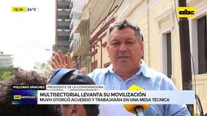 Video: multisectorial levanta protestas tras acuerdo  - ABC Noticias - ABC Color