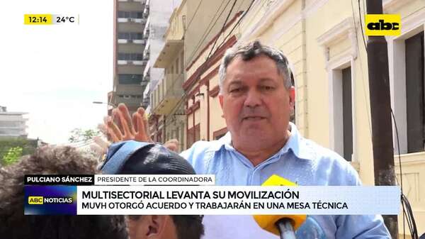 Video: multisectorial levanta protestas tras acuerdo - ABC Noticias - ABC Color