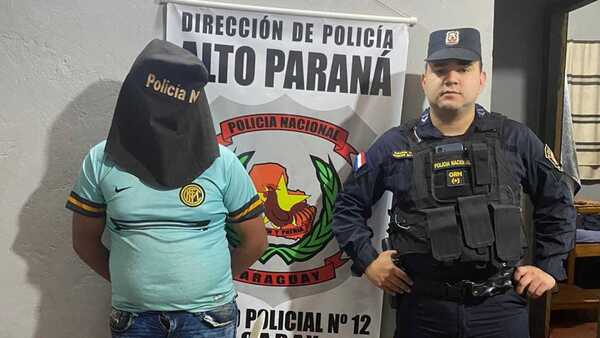 Detienen a presunto asaltante de conductora de plataforma en Ciudad del Este