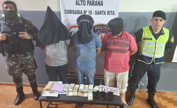 Detienen a camioneros e incautan G. 75 millones en Santa Rita