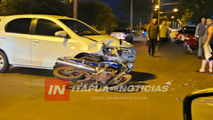 MOTOCICLISTA GRAVE TRAS BRUTAL COLISIÓN EN ENCARNACIÓN  - Itapúa Noticias