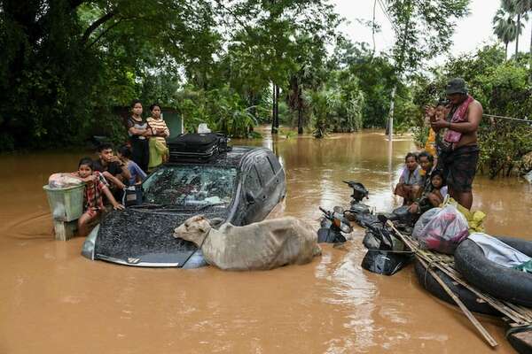 Al menos 74 muertos y 89 desaparecidos por las inundaciones en Birmania - Mundo - ABC Color