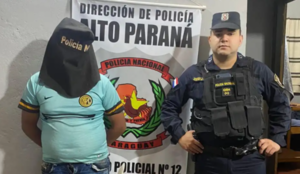 Joven detenido por robo a conductora de plataforma en Ciudad del Este