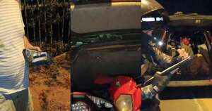 La Nación / Linces rechazaron soborno y detuvieron a dos sospechosos con una moto robada