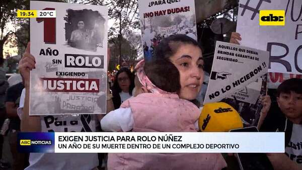 Video: exigen justicia para “Rolo” Núñez a un año de su muerte, en un complejo deportivo - ABC Noticias - ABC Color