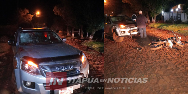 MOTOCICLISTA HERIDO TRAS ACCIDENTE EN ITAPÚA POTY - Itapúa Noticias