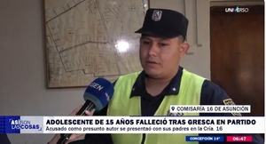 Menor implicado en muerte de futbolista niega ser el agresor - ADN Digital