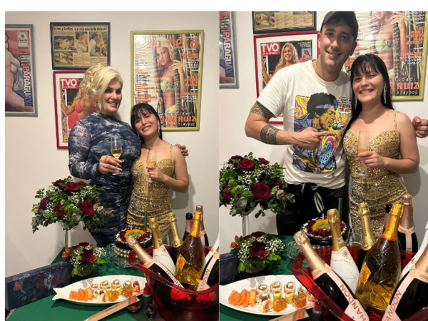 Lilian Ruíz le festejó cumple a su compueblana y niñera