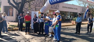 Con emoción y orgullo, Encarnación recibió la antorcha de los Juegos Latinoamericanos de Olimpiadas Especiales