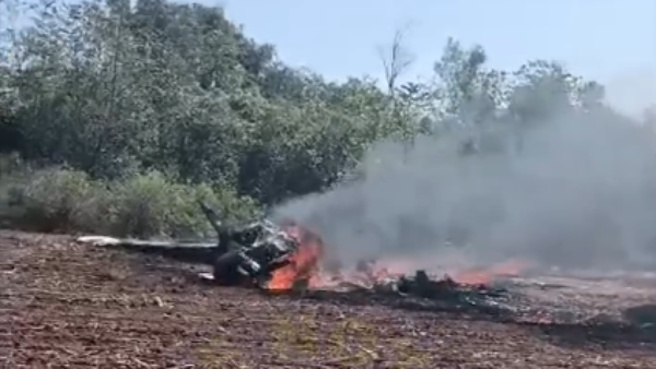 Hallan aeronave en llamas en una estancia de Tava'i
