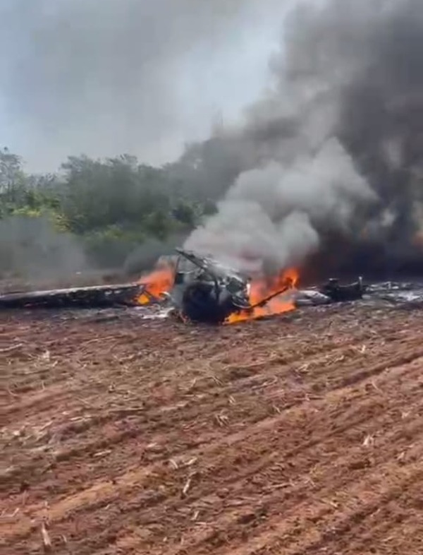 Reportan caída de avioneta en Caazapá - trece