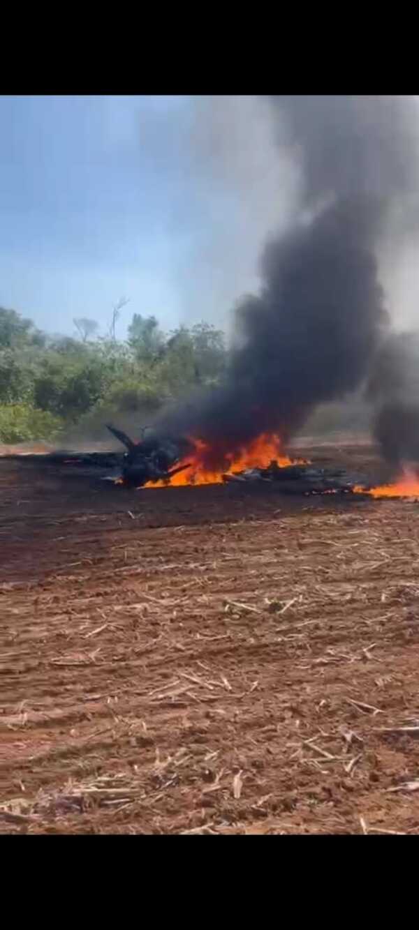 Aeronave cayó en zona de Tava’i, Caazapá
