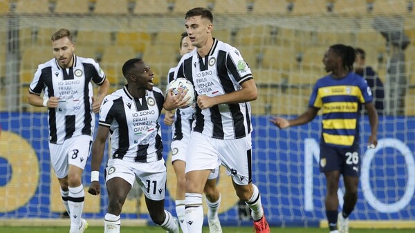 El Udinese, líder de la Serie A
