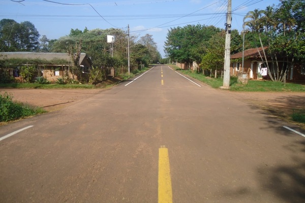 Lucen Señorial y elegante; arterias asfaltadas de la ciudad de San José de los Arroyos - Noticiero Paraguay