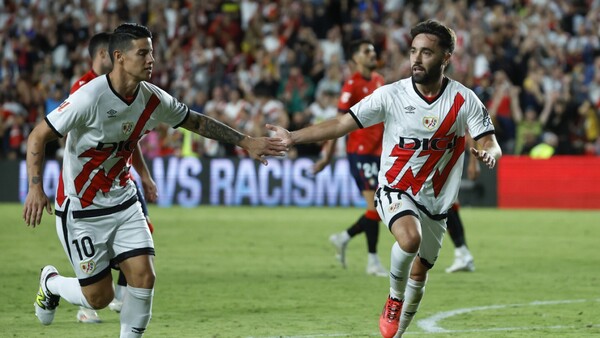 El Rayo da la bienvenida a James remontando a Osasuna