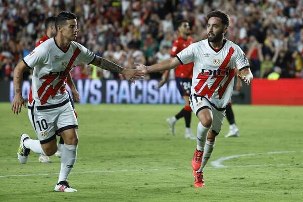 El Rayo da la bienvenida a James remontando a Osasuna - Fútbol Internacional - ABC Color