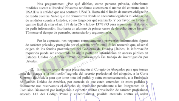 ONG repudia a Bicameral, denuncia ignorancia supina de la ley y analiza inconstitucionalidad