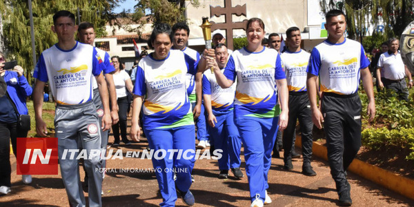 ANTORCHA DE LOS JUEGOS LATINOAMERICANOS DE OLIMPIADAS ESPECIALES FUE ENCENDIDA EN ENCARNACIÓN - Itapúa Noticias