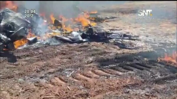 Hallaron una aeronave incinerada en Caazapá - SNT